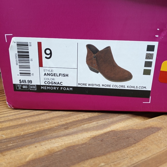 Sonoma Angelfish Booties Cognac Sz. 9 - Picture 2 of 10